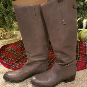 Sam Edelman gray leather Penny boot